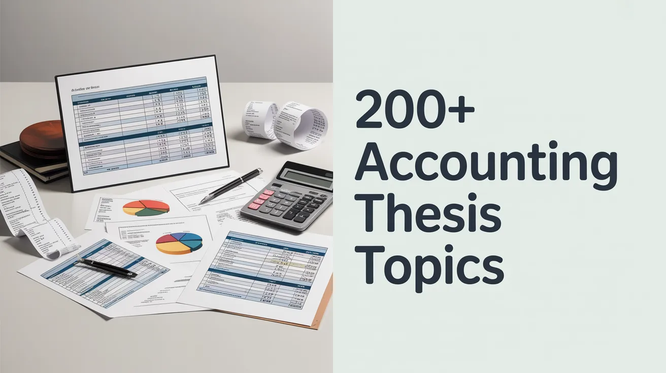 Accounting Thesis Topics Accounting Thesis Topics