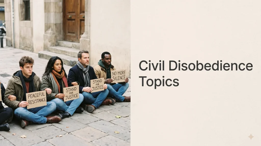 Civil Disobedience Topics