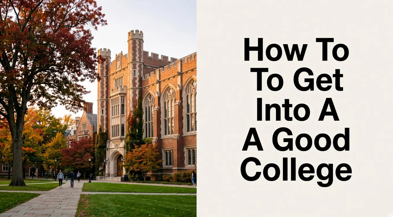 How to get into a good college How to get into a good college