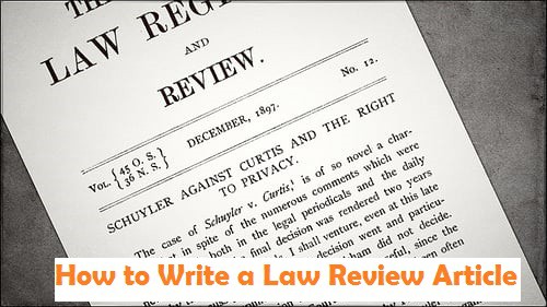 how to write a law book review