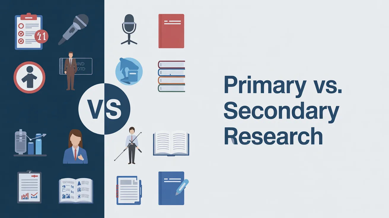 Primary vs Secondary Research Primary vs Secondary Research