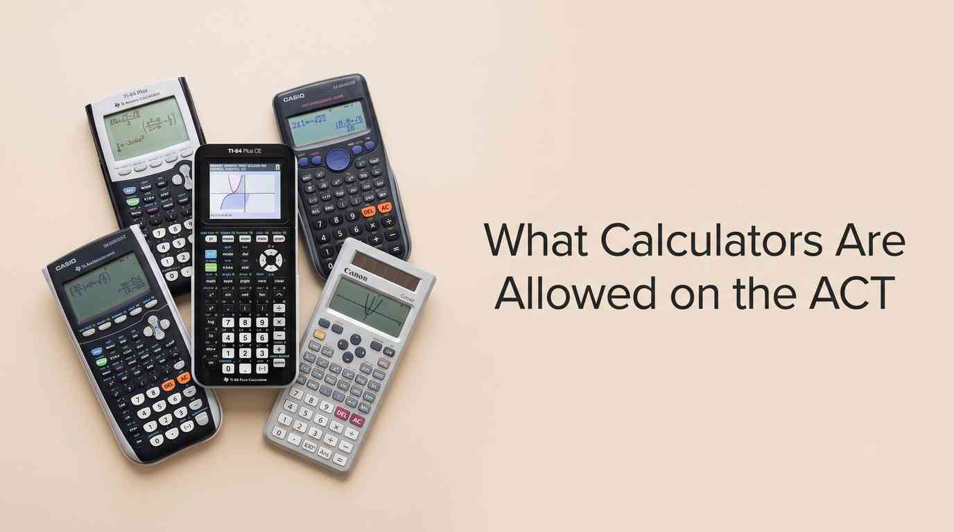 What Calculators Are Allowed on the ACT What Calculators Are Allowed on the ACT