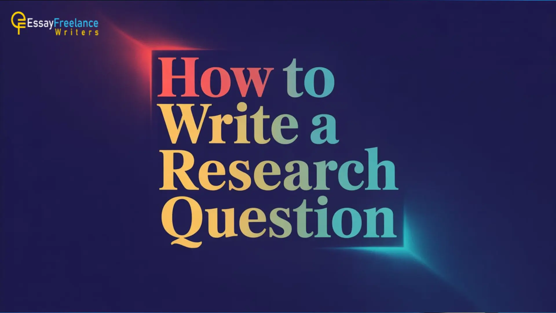 how to write a research question