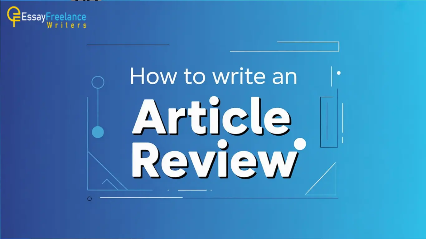 how to write an article review