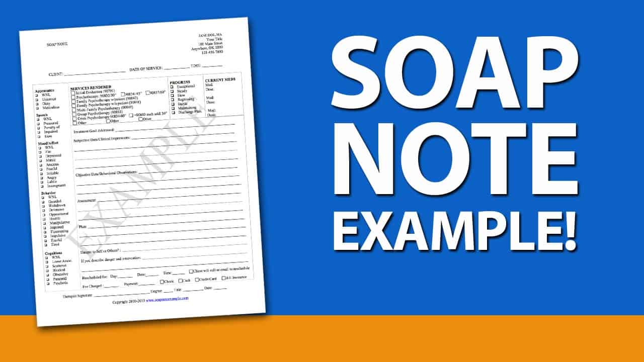 SOAP Note Example and SOAP Note Template